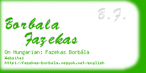 borbala fazekas business card