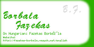 borbala fazekas business card